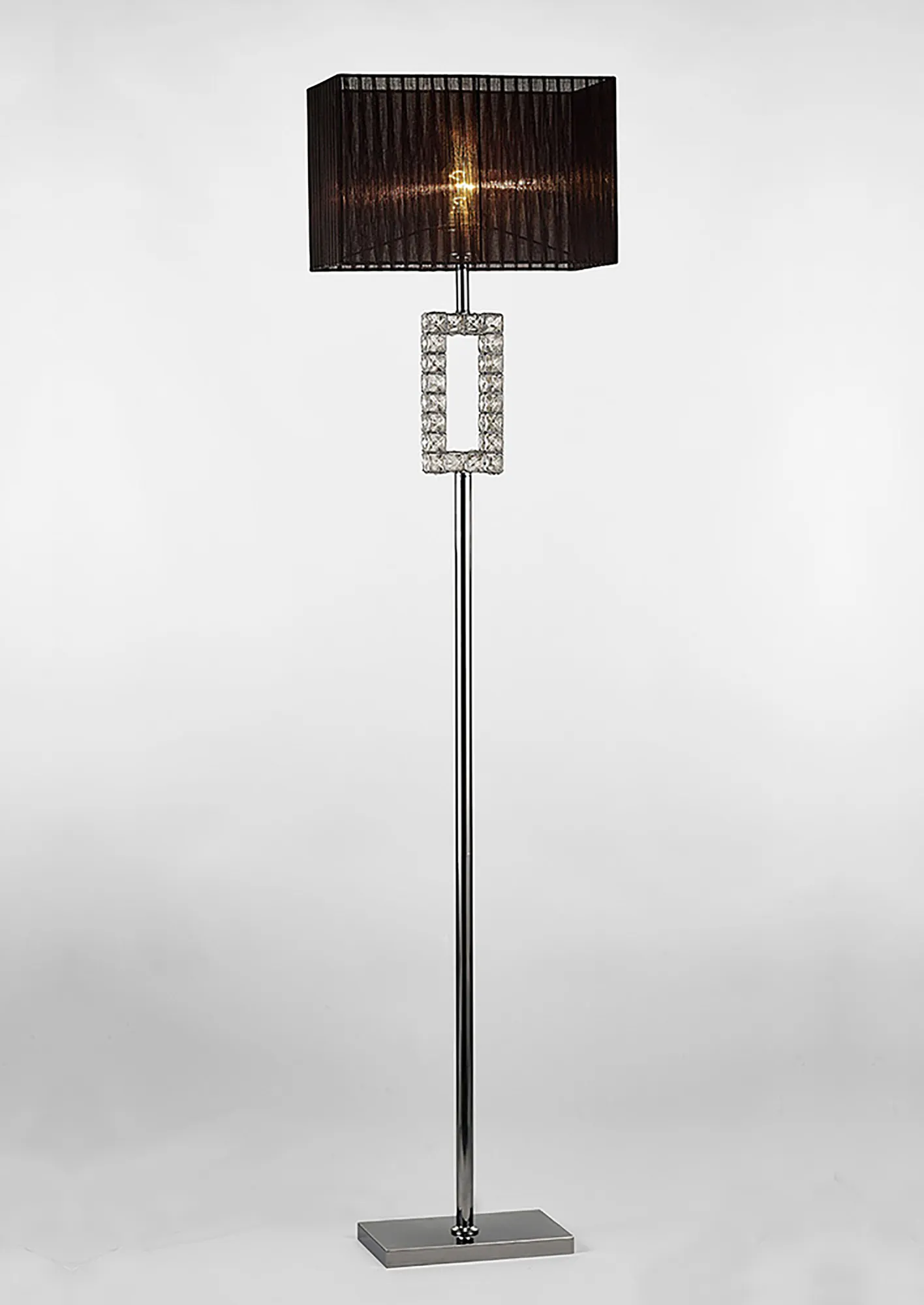 IL31727  Florence Crystal 167cm Floor Lamp 1 Light